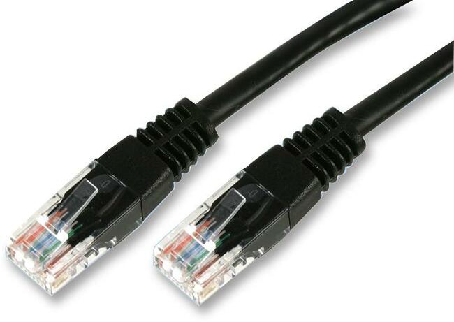 5-metre cat 5 cable in black