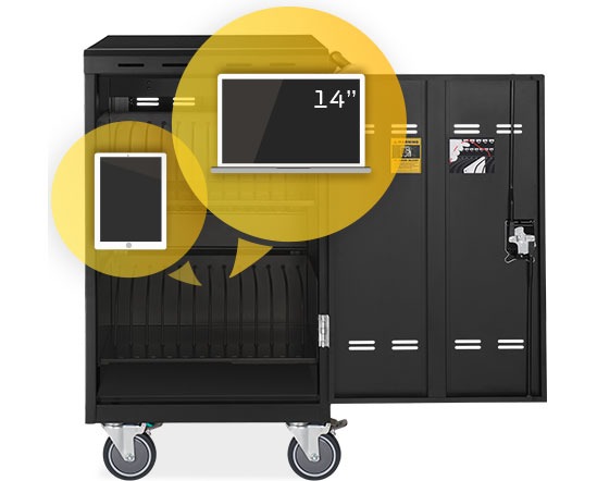 AVer E24c 24 Bay Charger Trolley for Chromebooks