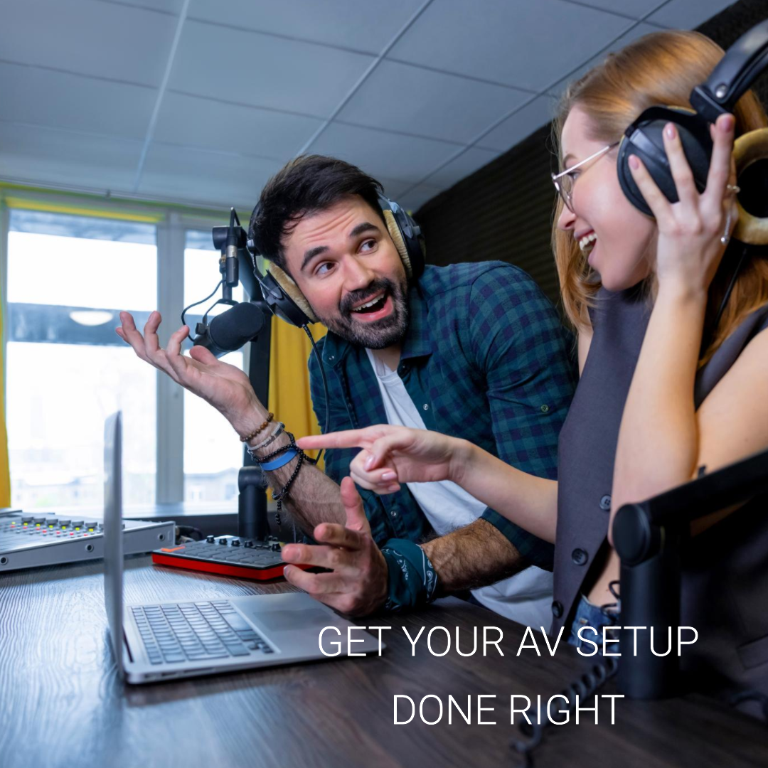 Audio visual equipment setup