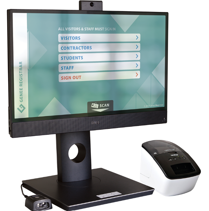 Genee Registrar with Screen, Printer, Barcode Scanner, Registrar Software