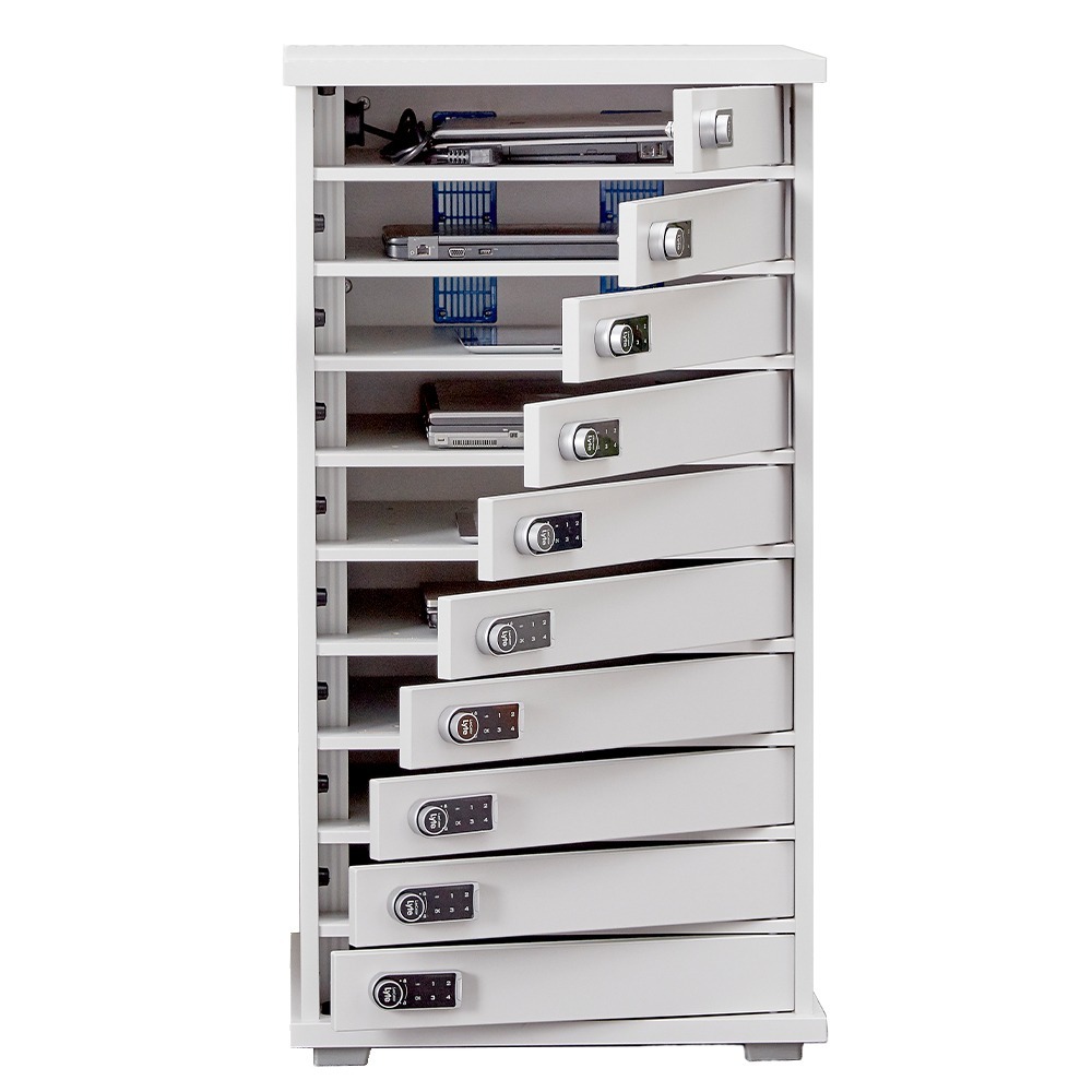 Lapcabby Universal Lyte Multi Door 10 Devices up to 15.6" Station Charger Cabinet