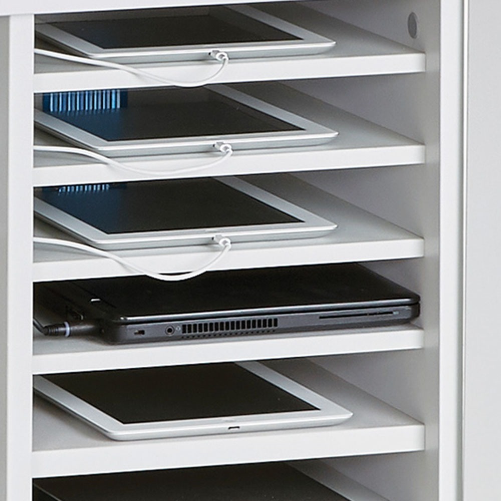 Lapcabby Universal Lyte Multi Door 10 Devices up to 15.6" Station Charger Cabinet